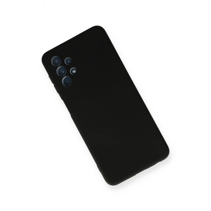 Samsung Galaxy A52 Kılıf Nano İçi Kadife Silikon - Siyah