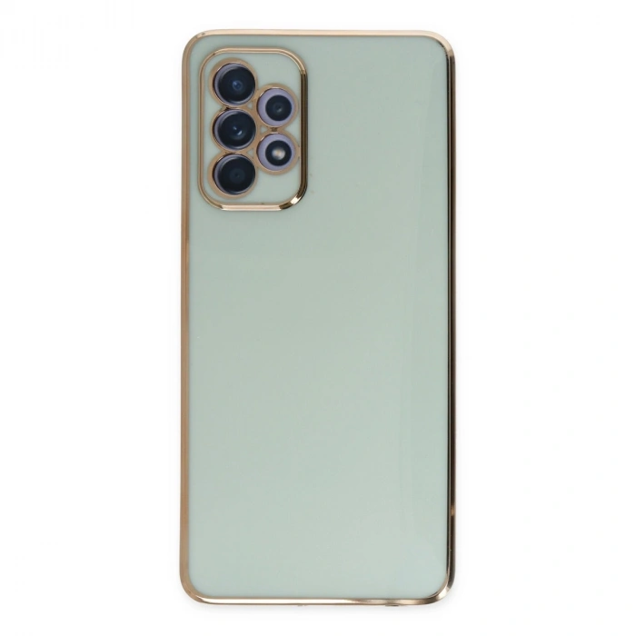 Samsung Galaxy A52 Kılıf Volet Silikon - Açık Yeşil
