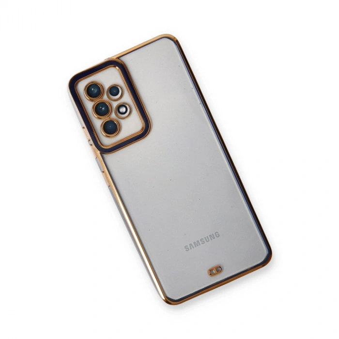 Samsung Galaxy A53 5g Kılıf Liva Lens Silikon - Mavi