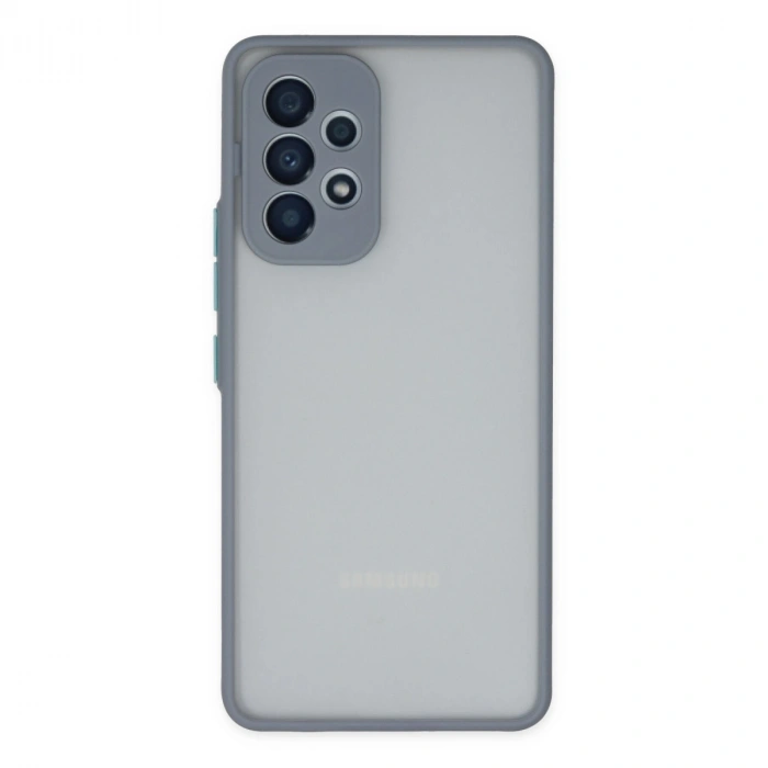 Samsung Galaxy A53 5g Kılıf Montreal Silikon Kapak - Gri