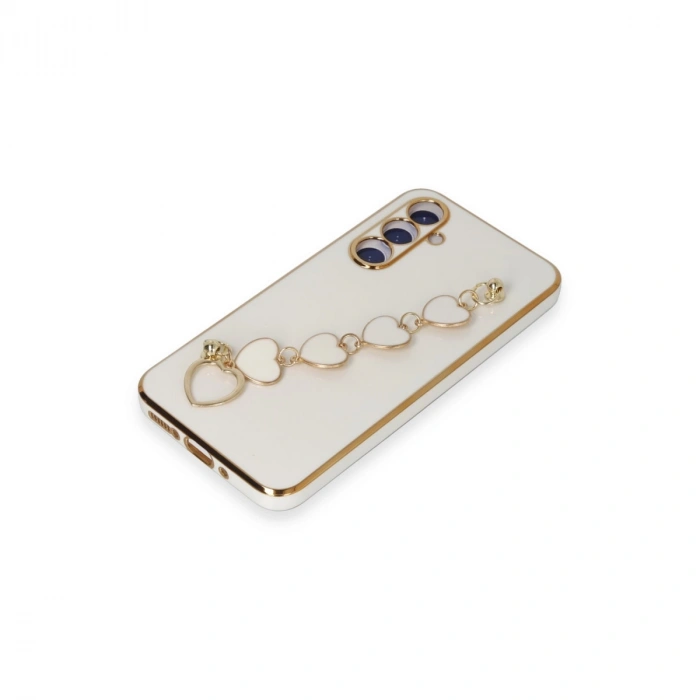 Samsung Galaxy A54 5g Kılıf Esila Silikon - Beyaz