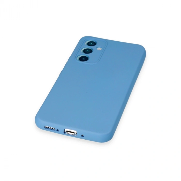 Samsung Galaxy A54 5g Kılıf Nano İçi Kadife Silikon - Mavi