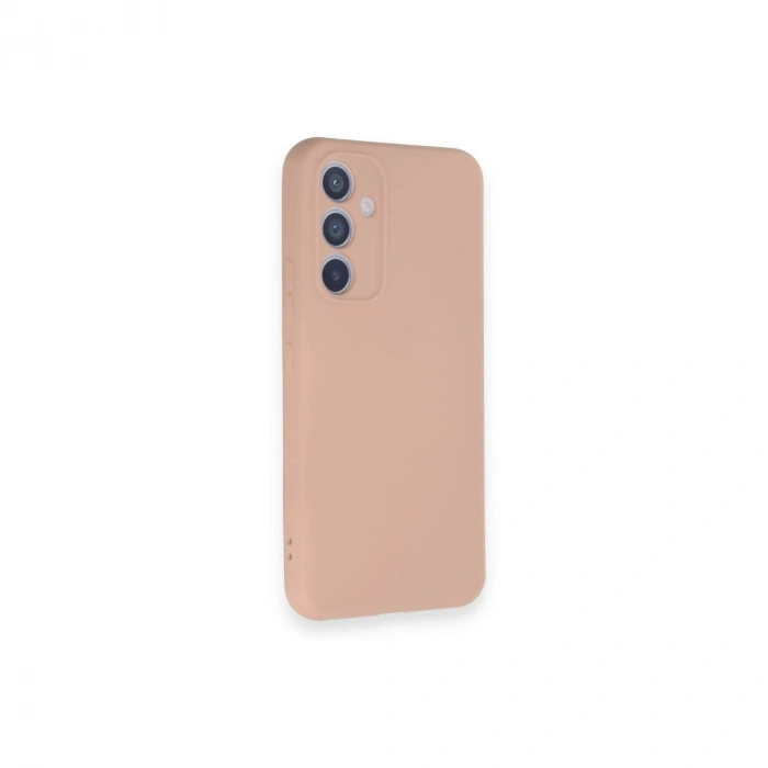 Samsung Galaxy A54 5g Kılıf Nano İçi Kadife Silikon - Pudra
