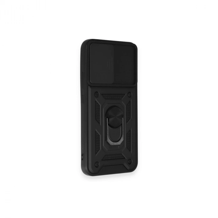 Samsung Galaxy A54 5g Kılıf Pars Lens Yüzüklü Silikon - Siyah