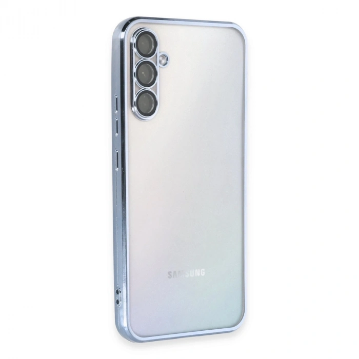Samsung Galaxy A54 5g Kılıf Razer Lensli Silikon - Açık Mavi