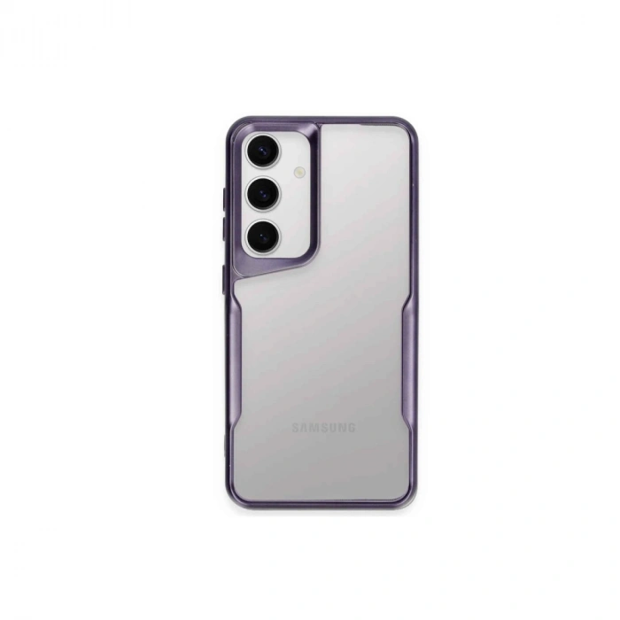 Samsung Galaxy A55 5g Kılıf Boyi Silikon Kapak - Derin Mor