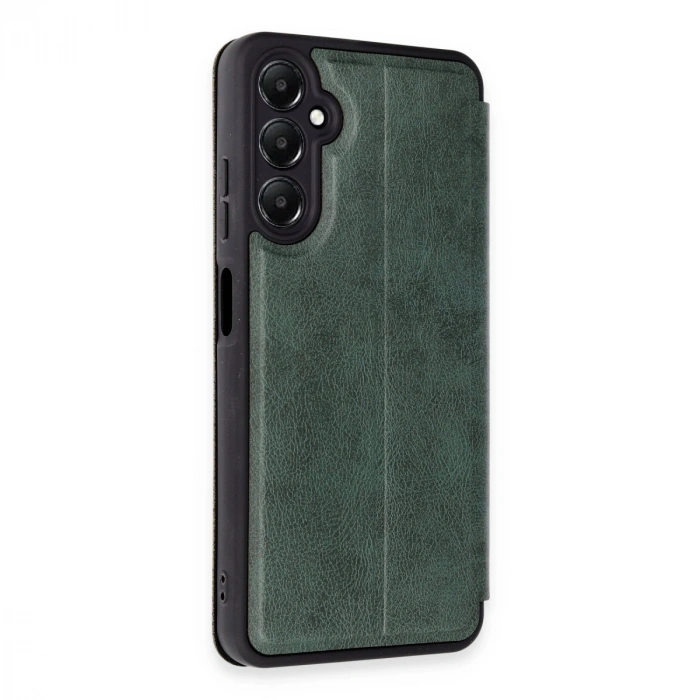 Samsung Galaxy A55 5g Kılıf Flip Cover - Koyu Yeşil