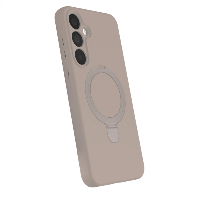 Samsung Galaxy A55 5g Regal Magsafe Standlı Kapak - Çöl Titanyum