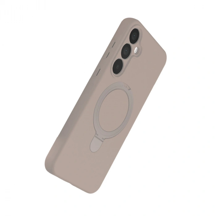 Samsung Galaxy A55 5g Regal Magsafe Standlı Kapak - Çöl Titanyum