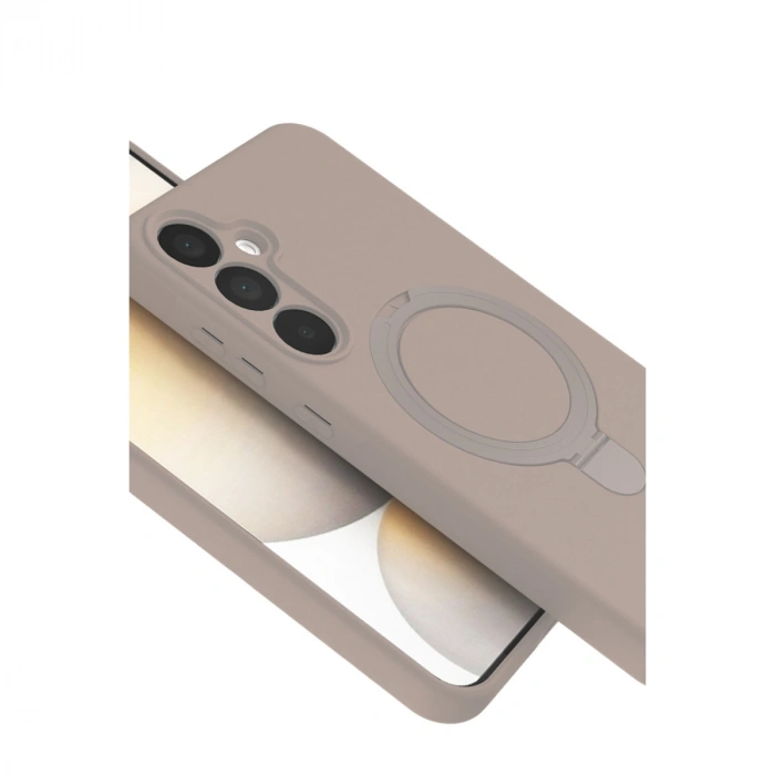 Samsung Galaxy A55 5g Regal Magsafe Standlı Kapak - Çöl Titanyum