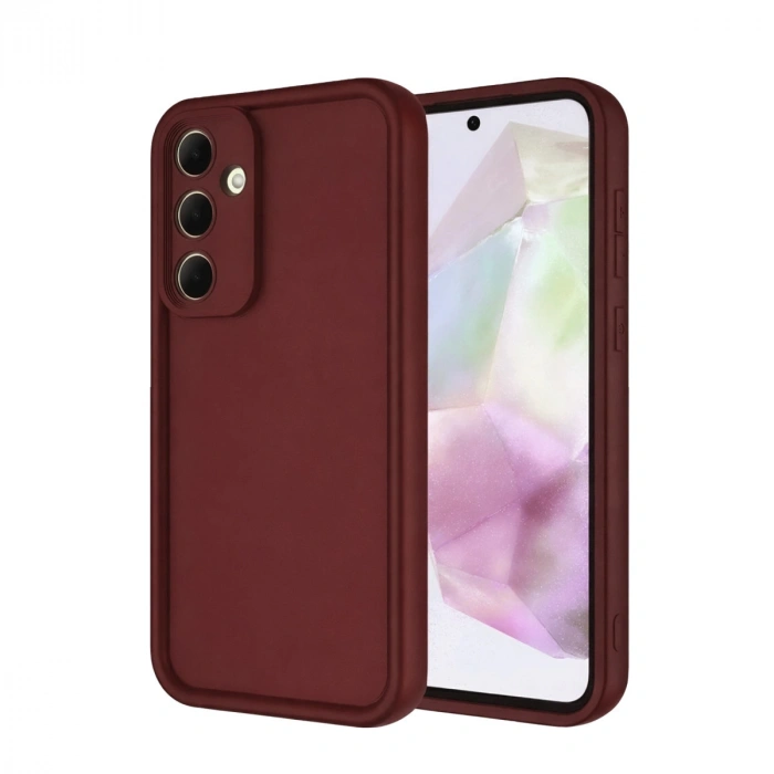 Samsung Galaxy A56 Kılıf Viera Silikon - Bordo