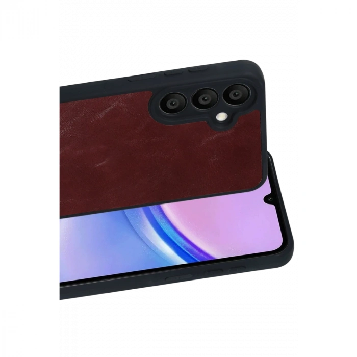 Samsung Galaxy A57 5g Aras Deri Kapak - Bordo