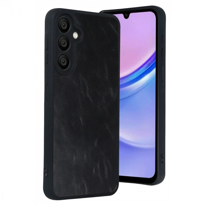 Samsung Galaxy A57 5g Aras Deri Kapak - Siyah