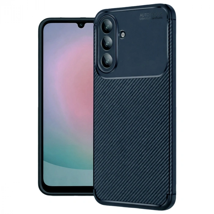 Samsung Galaxy A57 5g Auto Focus Karbon Kapak - Lacivert