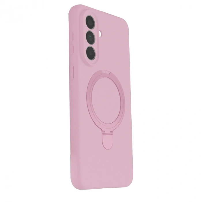 Samsung Galaxy A57 5g Regal Magsafe Standlı Kapak - Açık Pembe