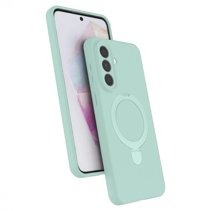 Samsung Galaxy A57 5g Regal Magsafe Standlı Kapak - Su Yeşili