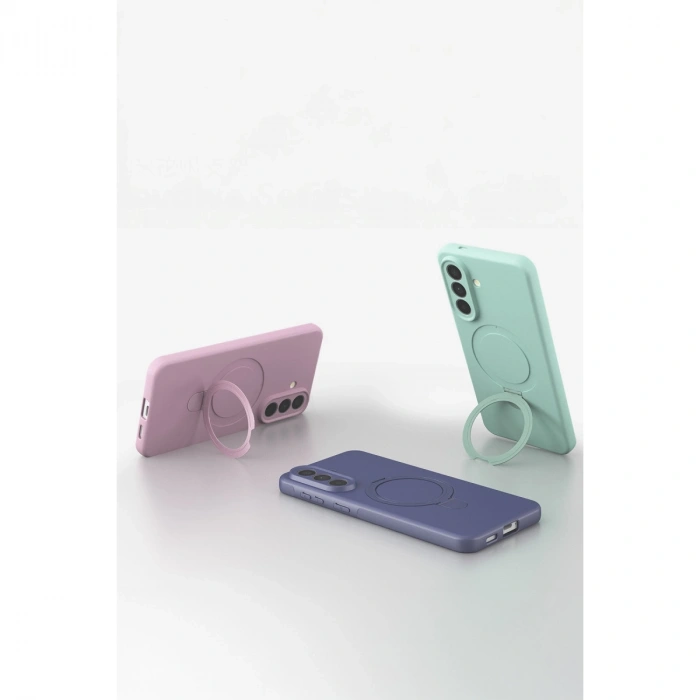 Samsung Galaxy A57 5g Regal Magsafe Standlı Kapak - Turuncu