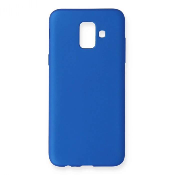Samsung Galaxy A6 2018 Kılıf First Silikon - Mavi