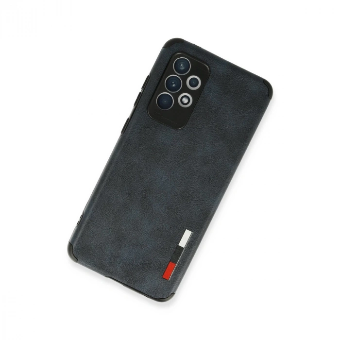 Samsung Galaxy A72 Kılıf Loop Deri Silikon - Lacivert