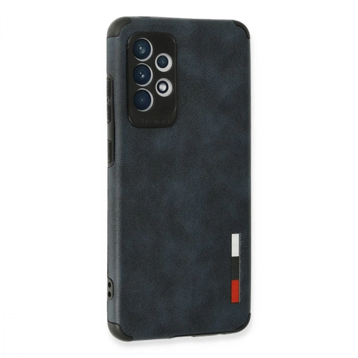 Samsung Galaxy A72 Kılıf Loop Deri Silikon - Lacivert