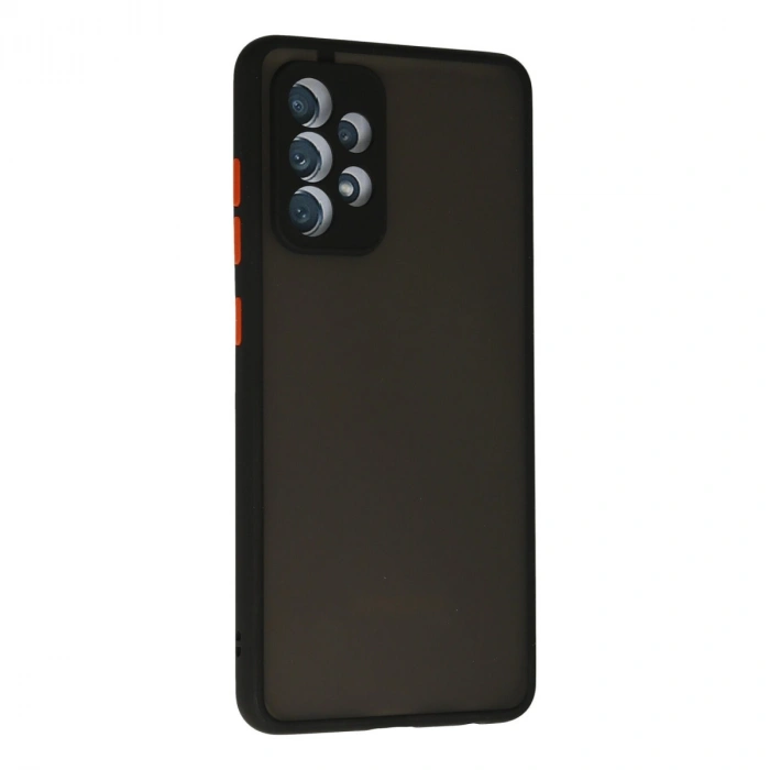 Samsung Galaxy A72 Kılıf Montreal Silikon Kapak - Siyah