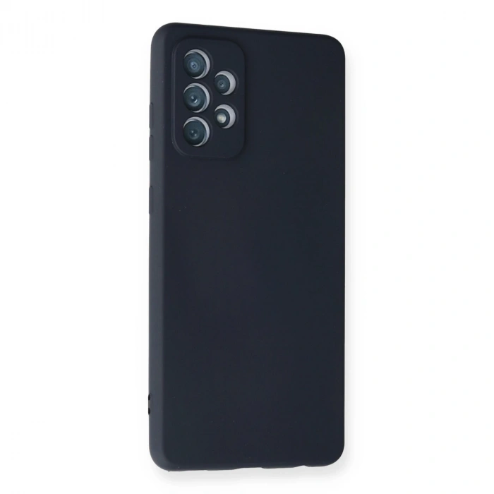 Samsung Galaxy A72 Kılıf Nano İçi Kadife Silikon - Lacivert