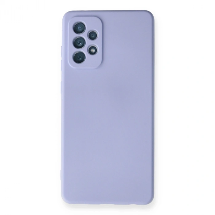 Samsung Galaxy A72 Kılıf Nano İçi Kadife Silikon - Lila