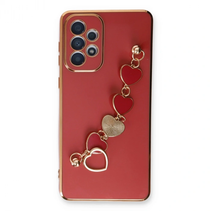 Samsung Galaxy A73 5g Kılıf Esila Silikon - Kırmızı