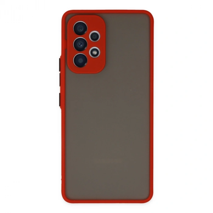 Samsung Galaxy A73 5g Kılıf Montreal Silikon Kapak - Kırmızı