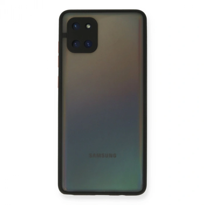 Samsung Galaxy A81 / Note 10 Lite Kılıf Montreal Silikon Kapak - Siyah
