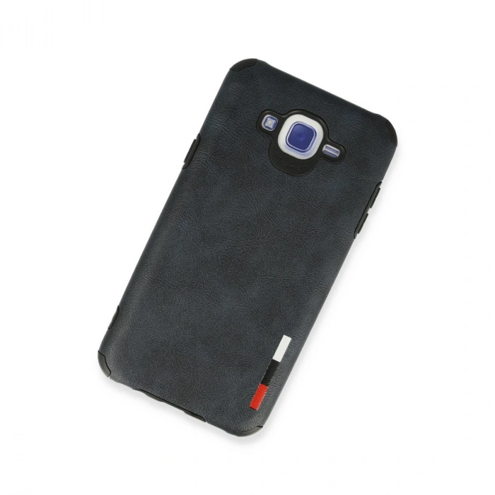 Samsung Galaxy J7 Kılıf Loop Deri Silikon - Lacivert