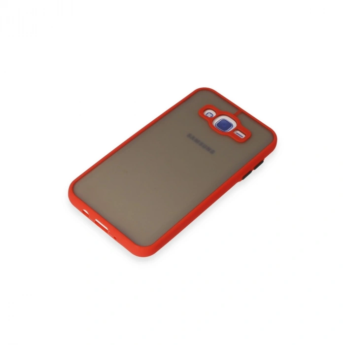 Samsung Galaxy J7 Kılıf Montreal Silikon Kapak - Kırmızı