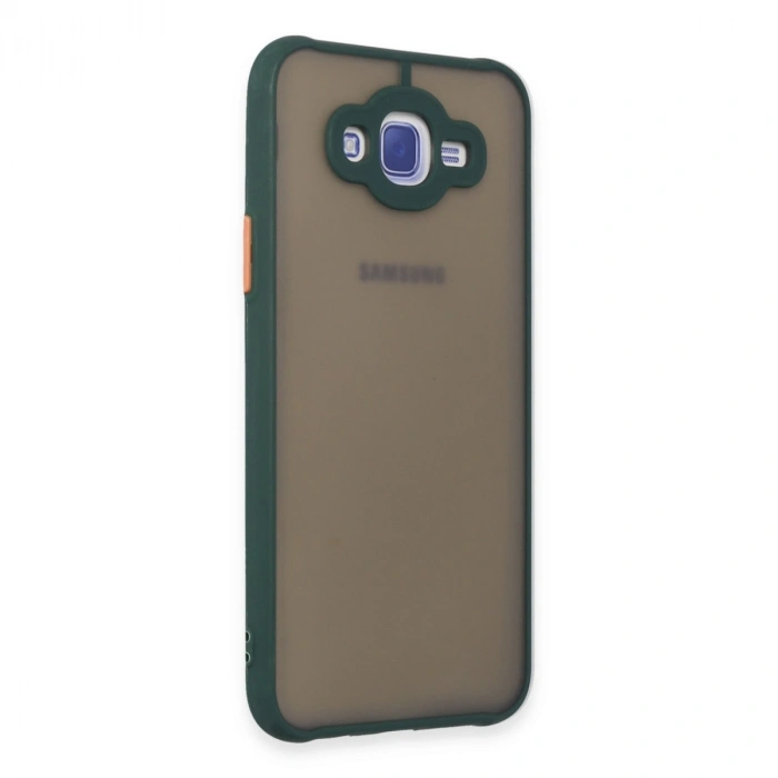 Samsung Galaxy J7 Kılıf Montreal Silikon Kapak - Yeşil