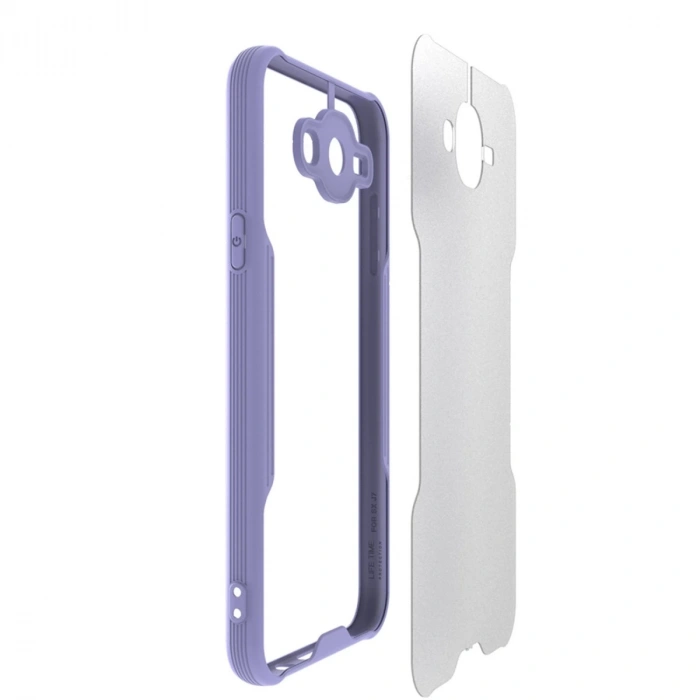 Samsung Galaxy J7 Kılıf Platin Silikon - Siyah