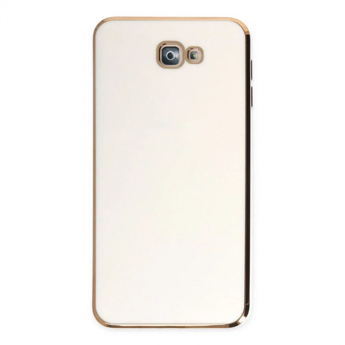 Samsung Galaxy J7 Prime Kılıf Volet Silikon - Beyaz