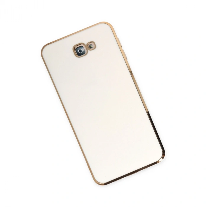 Samsung Galaxy J7 Prime Kılıf Volet Silikon - Beyaz