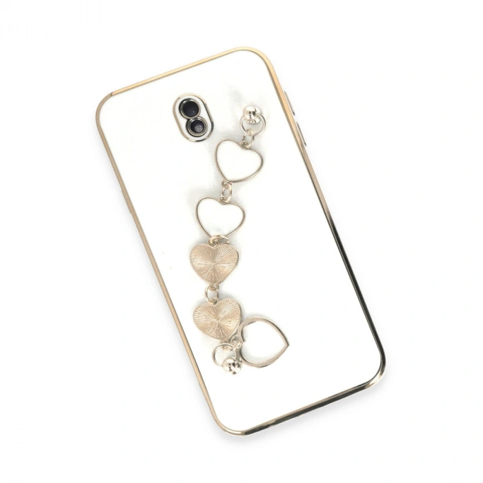 Samsung Galaxy J7 Pro / J730 Kılıf Esila Silikon - Beyaz