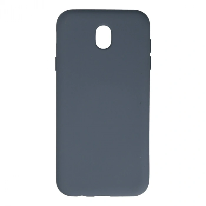 Samsung Galaxy J7 Pro / J730 Kılıf Nano İçi Kadife Silikon - Gri