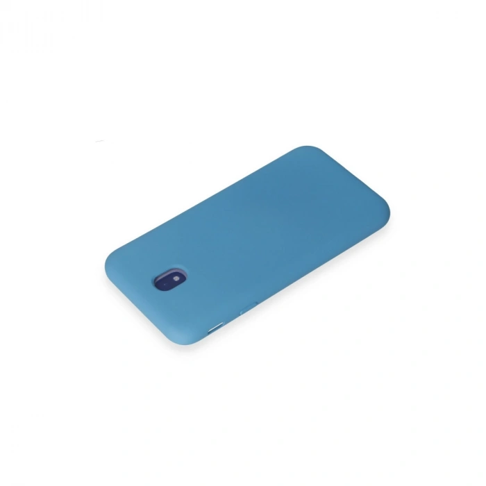 Samsung Galaxy J7 Pro / J730 Kılıf Nano İçi Kadife Silikon - Mavi