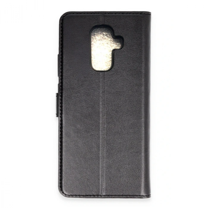 Samsung Galaxy J8 Trend S Plus Kapaklı Kılıf - Siyah