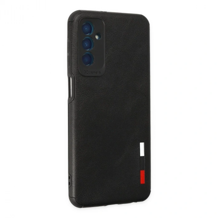 Samsung Galaxy M13 Kılıf Loop Deri Silikon - Siyah