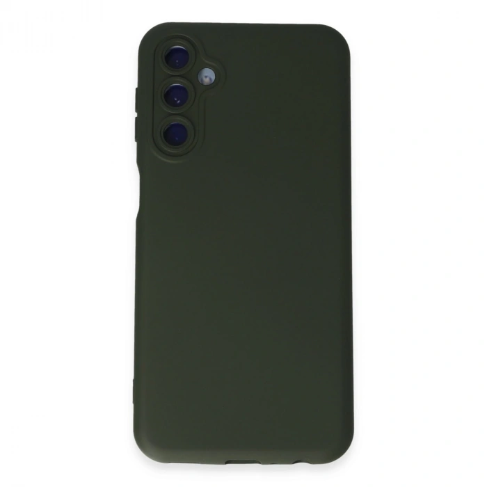 Samsung Galaxy M14 5g Kılıf Nano İçi Kadife Silikon - Koyu Yeşil