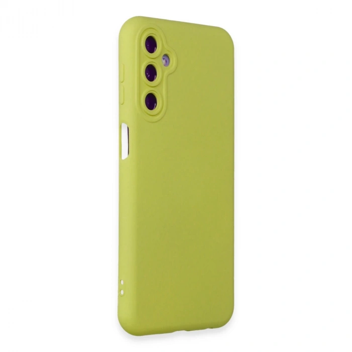 Samsung Galaxy M14 5g Kılıf Nano İçi Kadife Silikon - Sarı