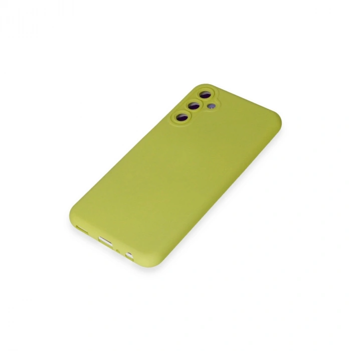 Samsung Galaxy M14 5g Kılıf Nano İçi Kadife Silikon - Sarı