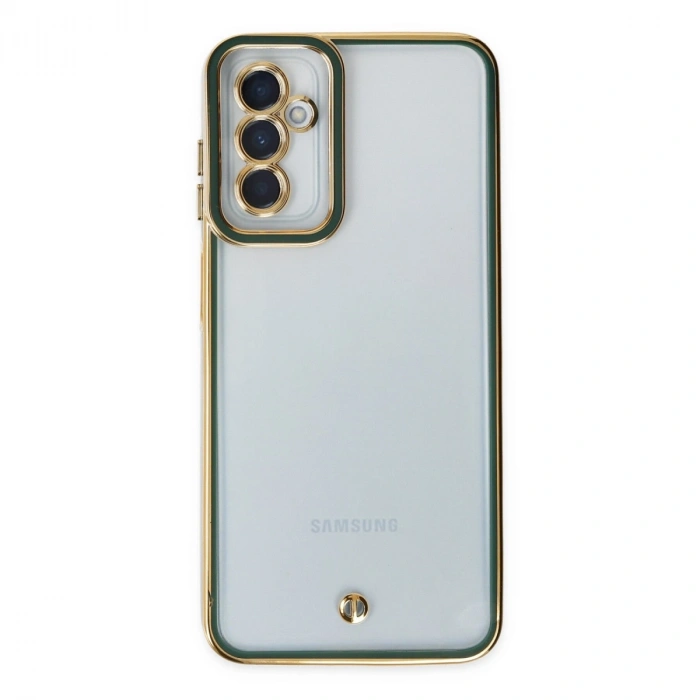 Samsung Galaxy M23 Kılıf Liva Lens Silikon - Yeşil