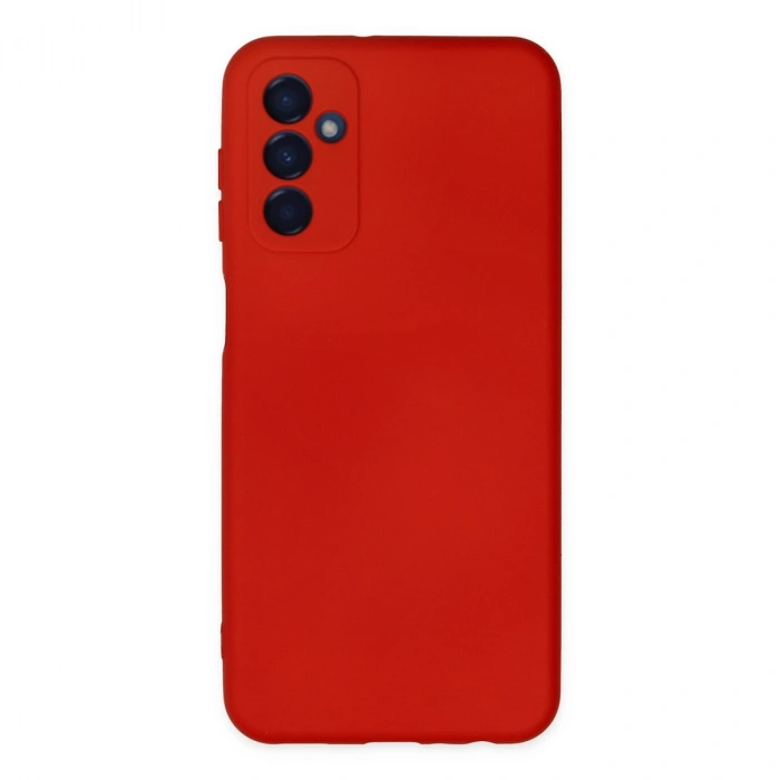 Samsung Galaxy M23 Kılıf Nano İçi Kadife Silikon - Kırmızı