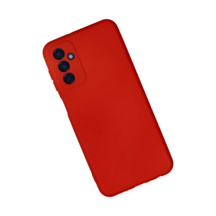 Samsung Galaxy M23 Kılıf Nano İçi Kadife Silikon - Kırmızı