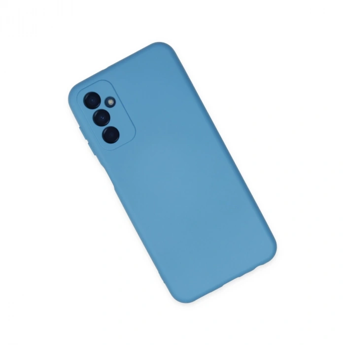 Samsung Galaxy M23 Kılıf Nano İçi Kadife Silikon - Mavi