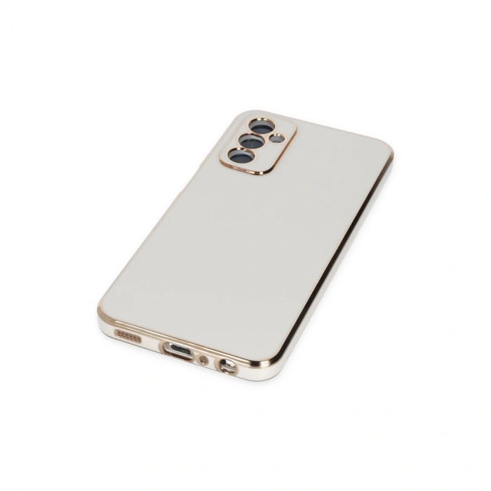 Samsung Galaxy M23 Kılıf Volet Silikon - Beyaz