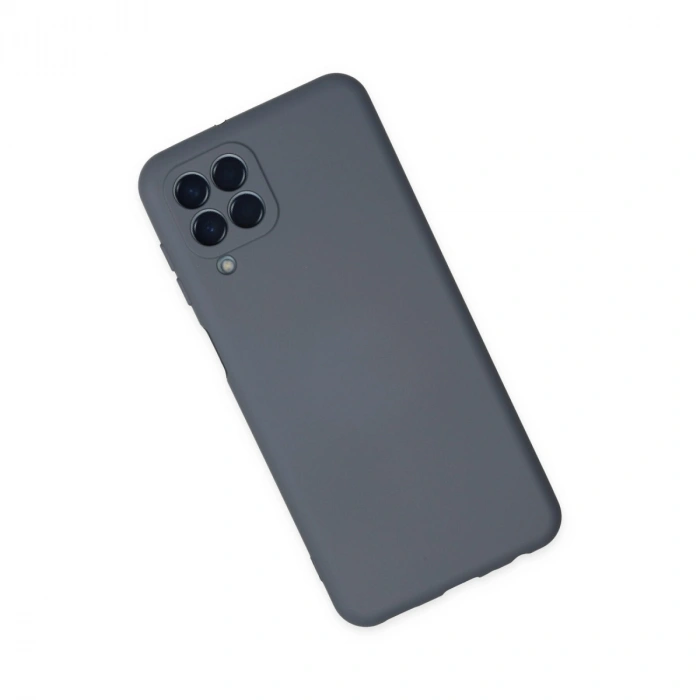 Samsung Galaxy M33 Kılıf Nano İçi Kadife Silikon - Gri